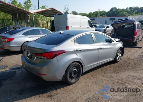 2016 Hyundai Elantra Value Edition from USA, damaged, VIN 5NPDH4AE4GH799113